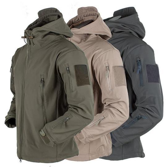 Giacca Soft Shell Uomo Giacca Antivento Con Cappuccio 