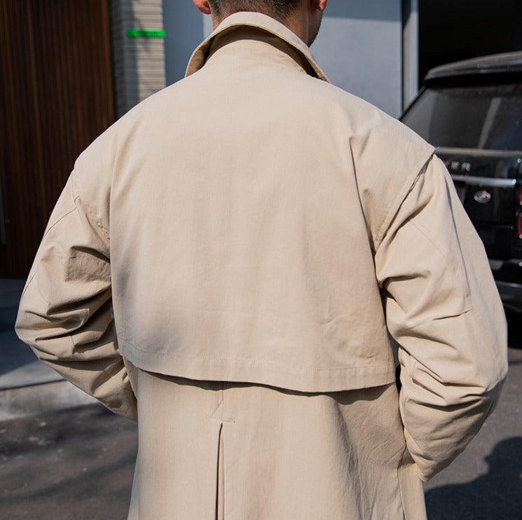 Vintage Bourbon Cotton Trench Coat