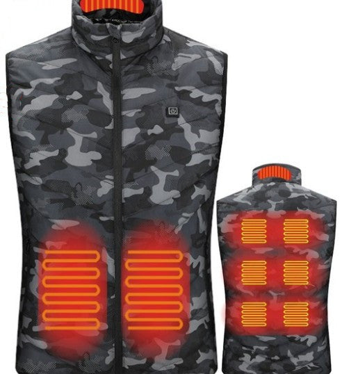 Heated Vest Smart Electric Heating waistcoat men