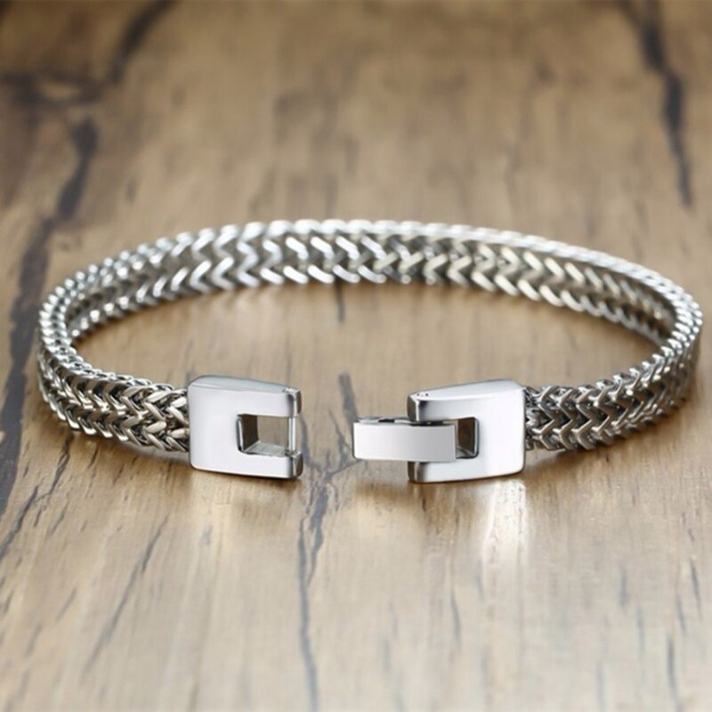 Stylish Stainless Steel Chain Bracelet For Men