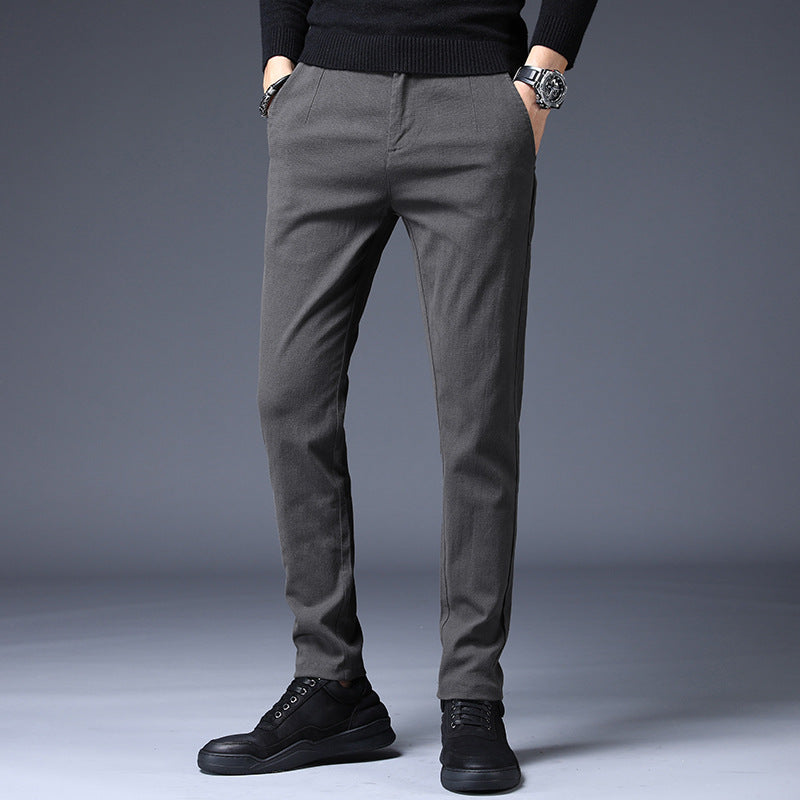 Slim casual men's pants