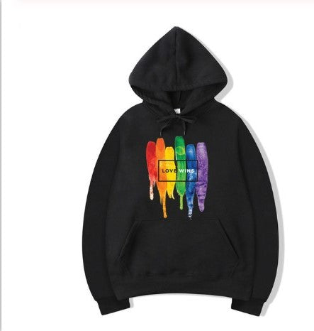 Men's Pride Lgbt Cotton Fleece Hooded sweatshirt