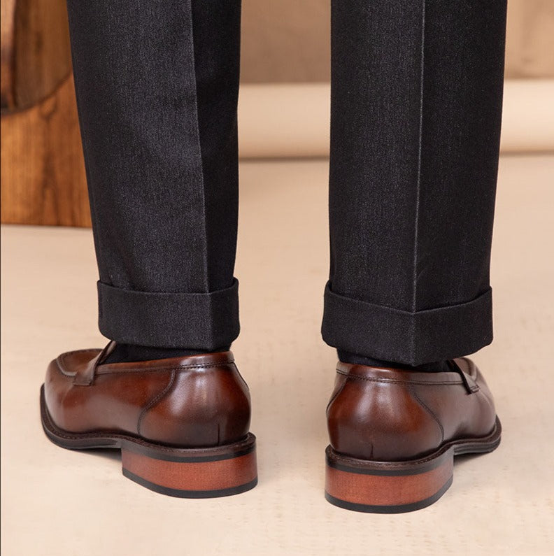 Citi Leather Saddle Loafers