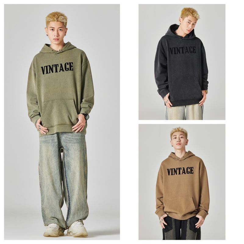 Men's Casual Hooded Cotton Sweater