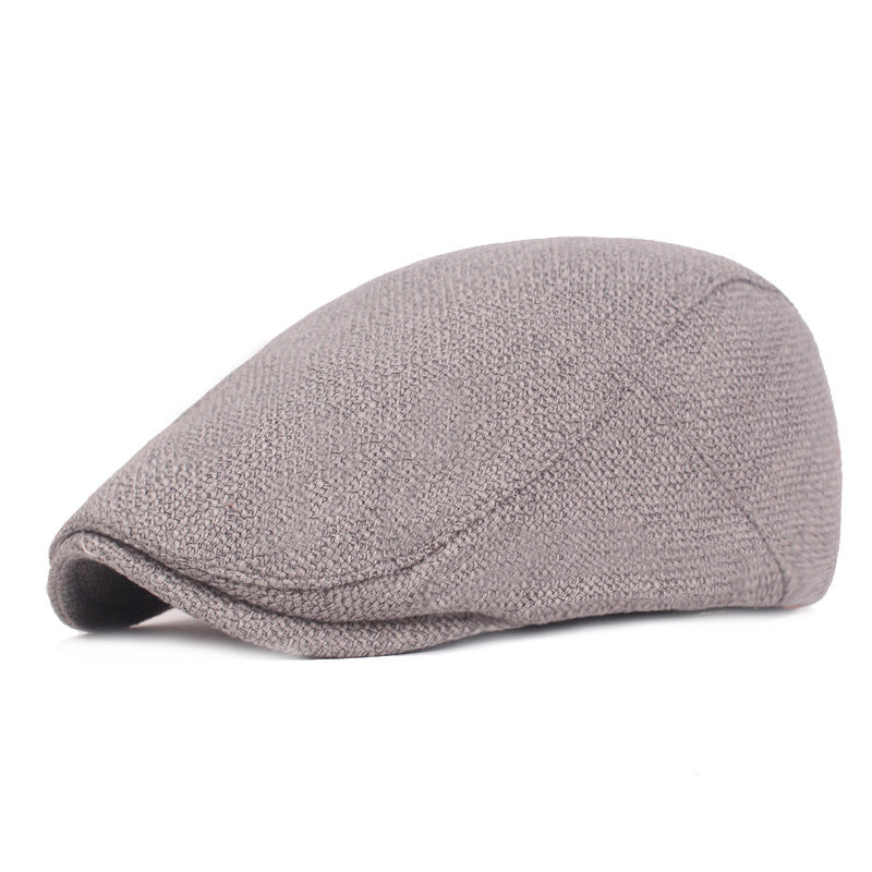 Outdoor Tourism Monochrome Cotton And Linen Berets