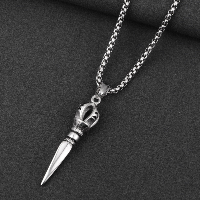 Titanium steel pendant necklace