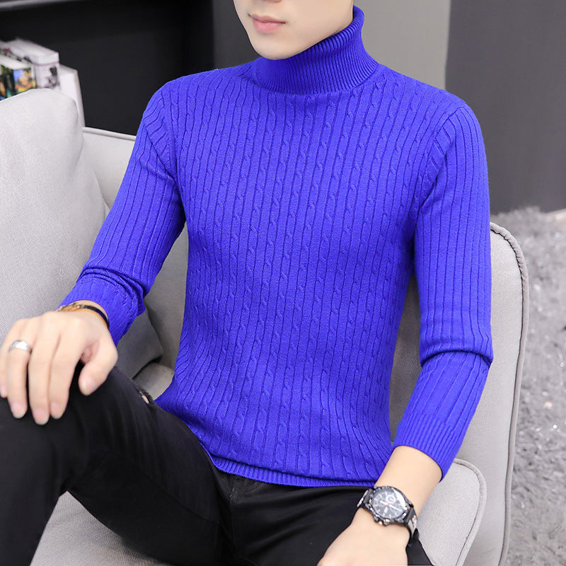 Slim-fit Sweater Men High Neck Bottoming Sweater