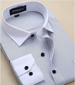 Men Business Long Sleeve Shirts