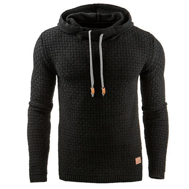 European and American Jacquard Hooded Sweater