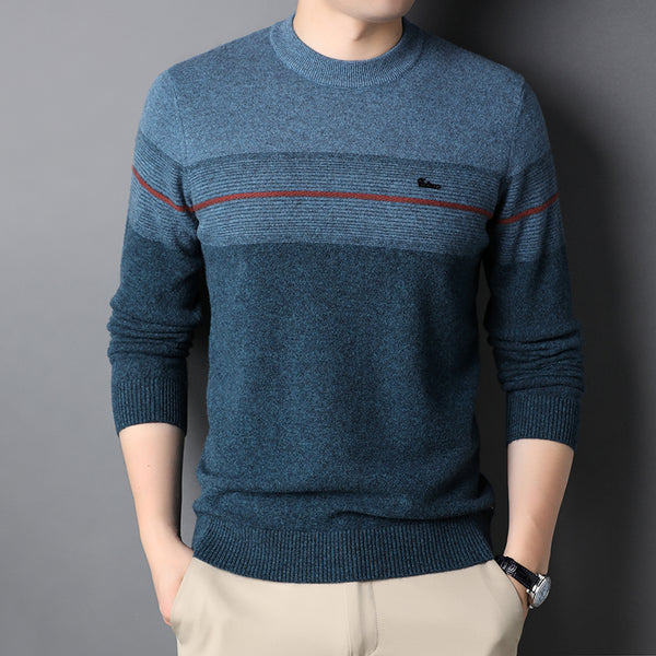 Men's Pure Wool Crewneck Knitted Sweater