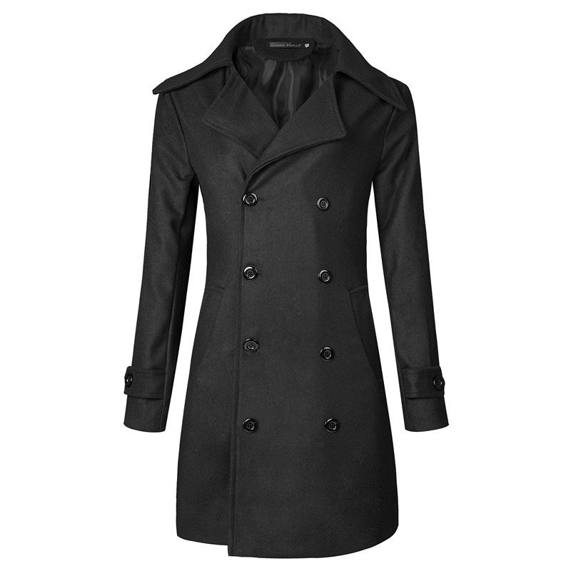 Double Breasted Mid-length Trench Coat