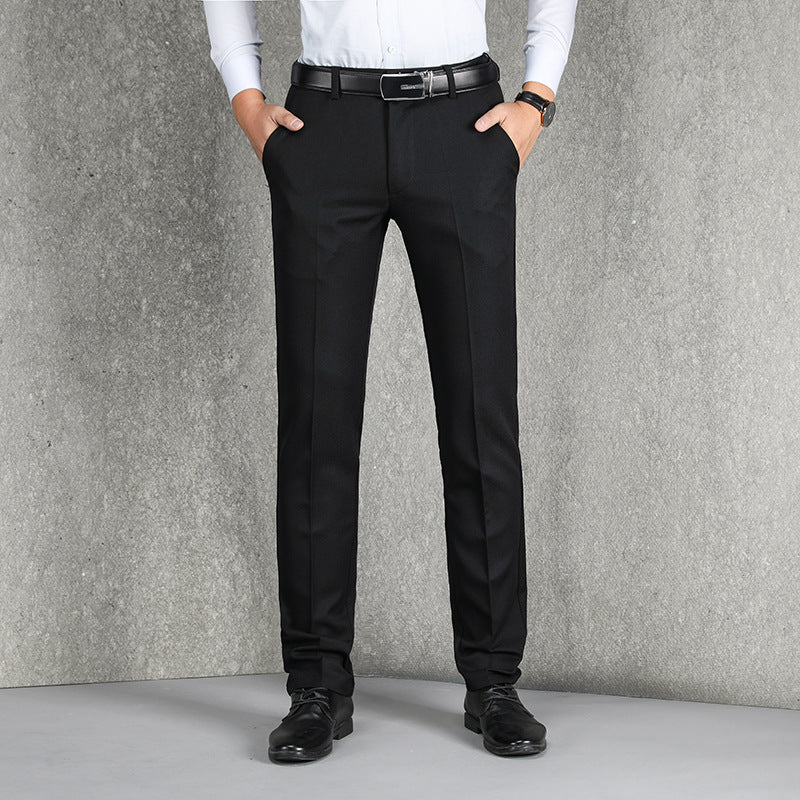 Pantalones de negocios informales para hombres de mediana edad