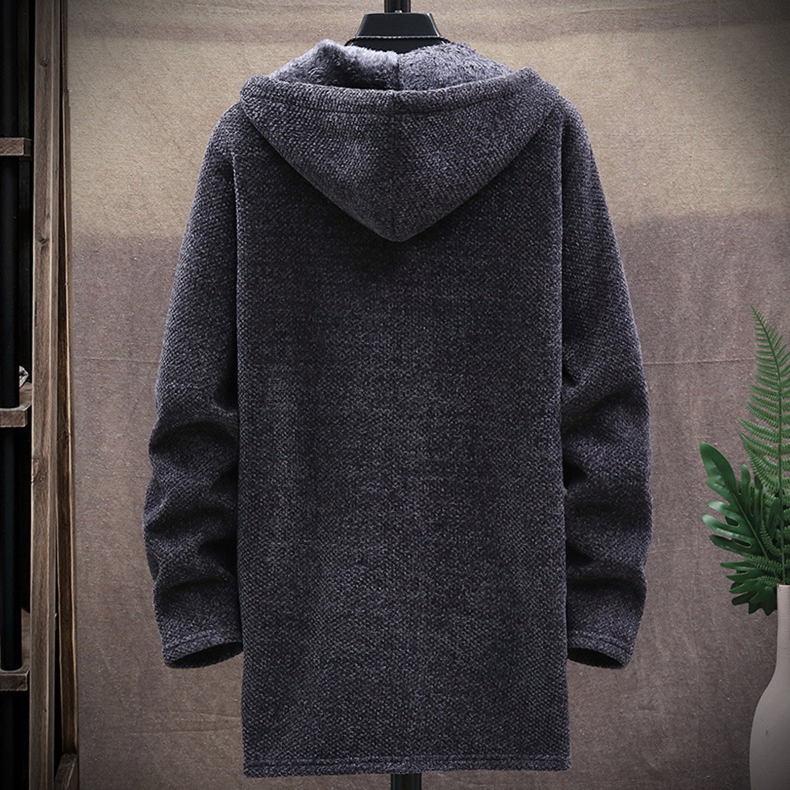 Plush men's sweater in autumn and winter