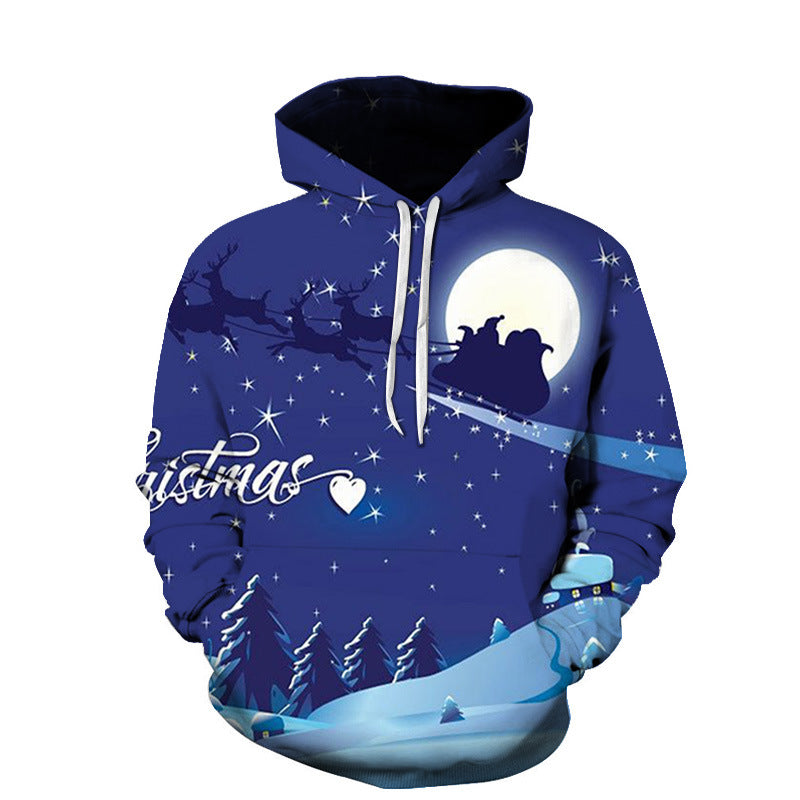 Santa claus Christmas Printed Hoodie