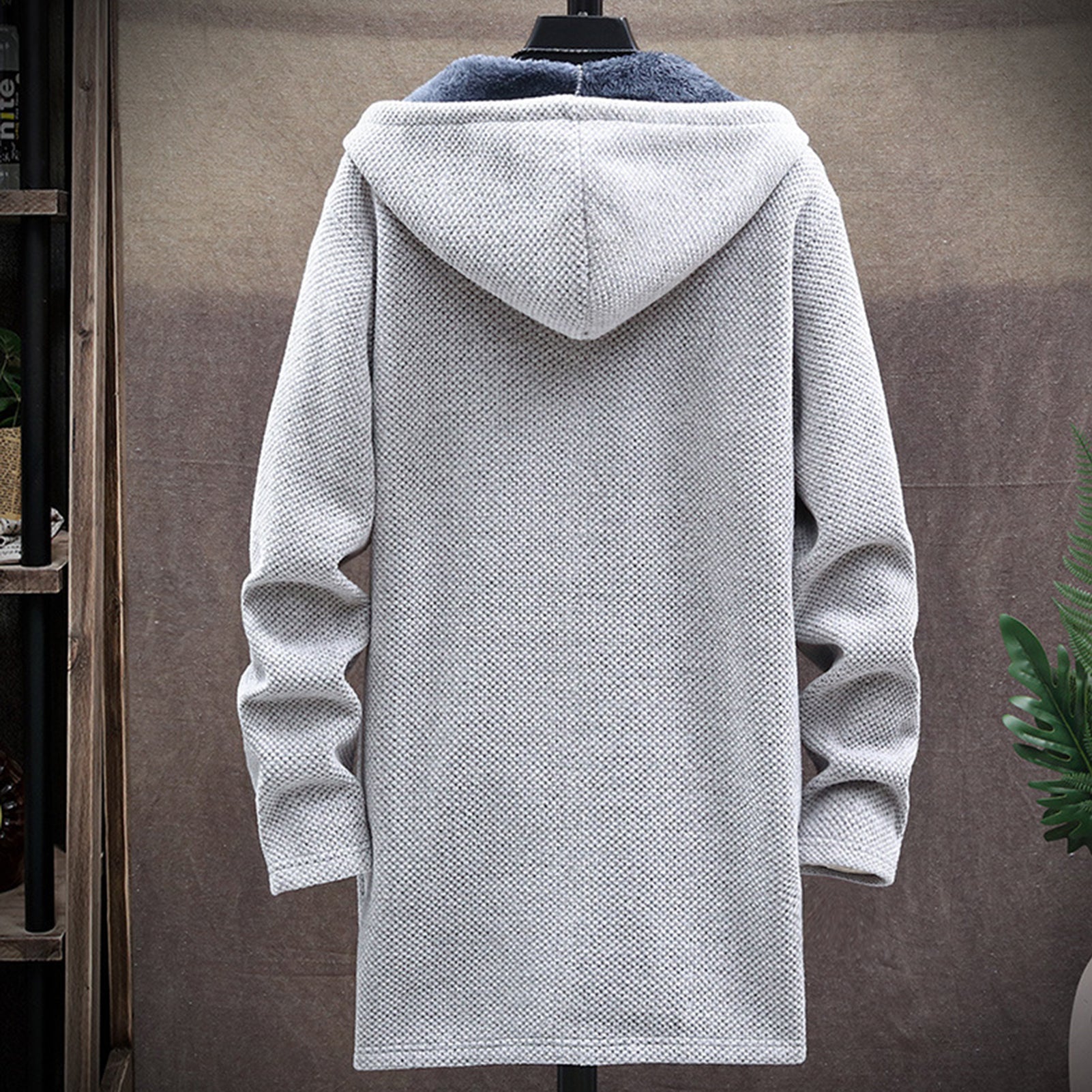 Plush men's sweater in autumn and winter