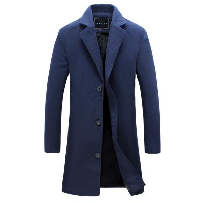 Wool & Blend slim fit trench coat