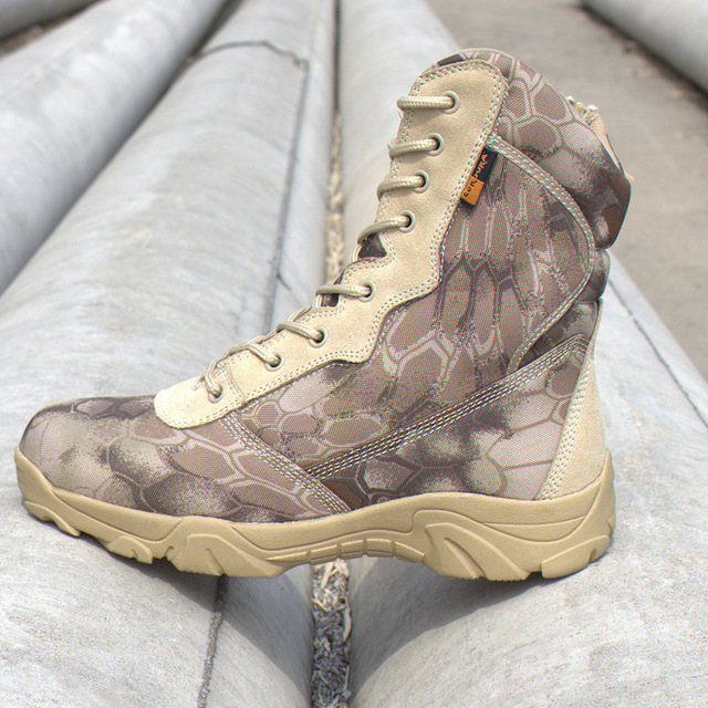 Python pattern desert tactical boots