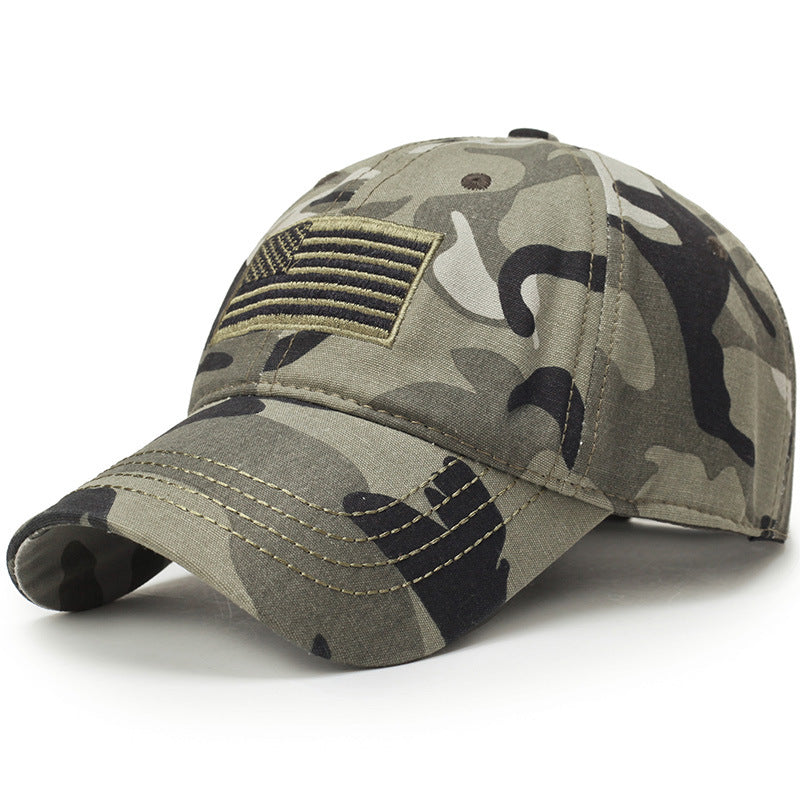 Gorra militar de camuflaje para exteriores.