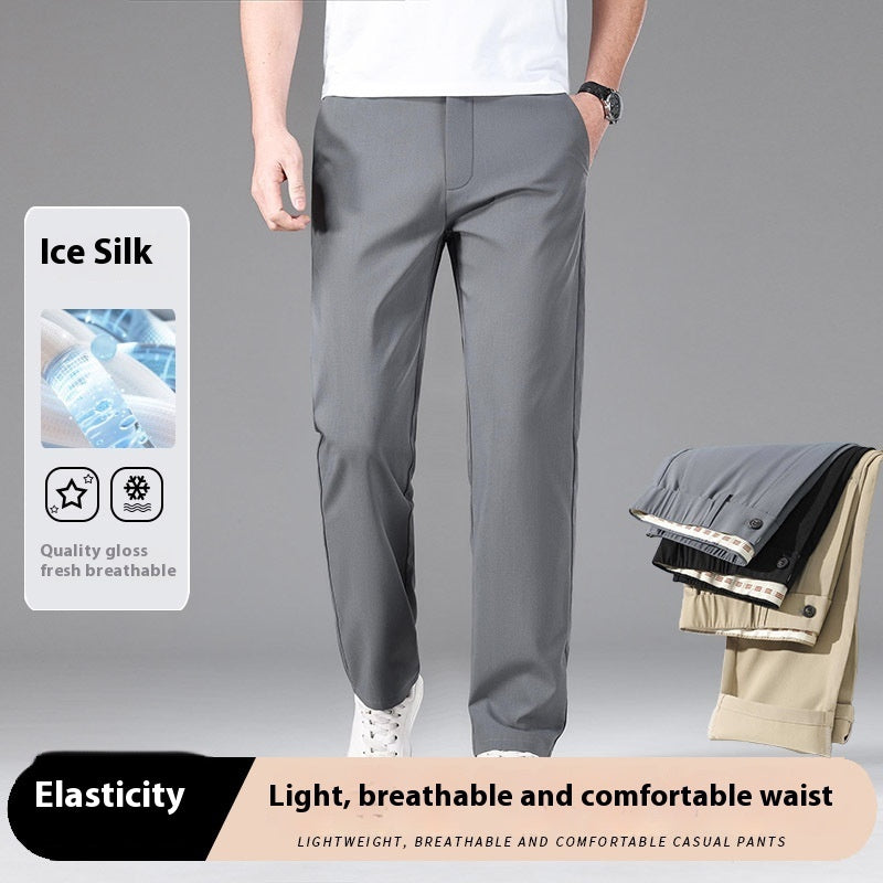 Thin Ruyi Waist Straight Business Casual Trousers