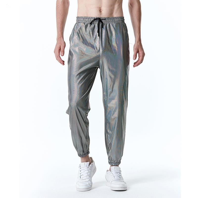 Fashion Strip Gilded Leggings for men