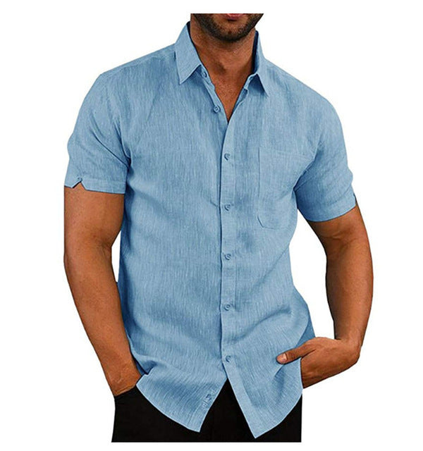 Men's Short Sleeve Summer Casual Shirt