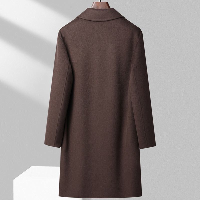 Mid-length Wool Casual Thickening Woolen Coat