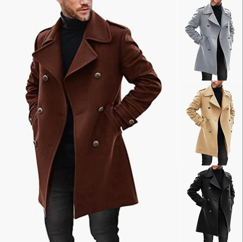 Woolen trench Coat Autumn And Winter