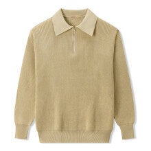 Men's Long Sleeve Polo Collar Sweater