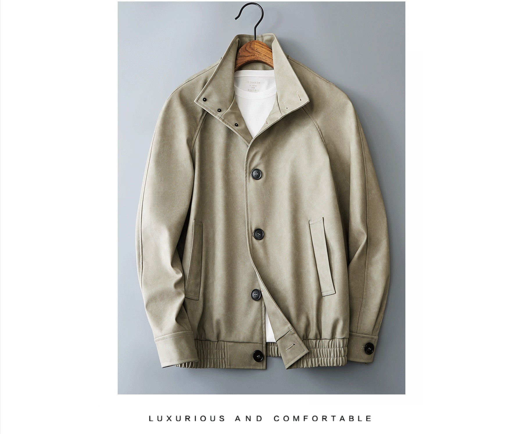 Casual Korean Retro Two-tone Men's Coat