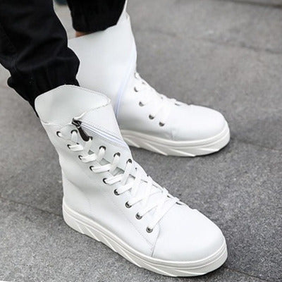 High top lace up Martin boots