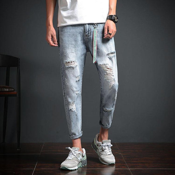 Distressed Denim Jeans