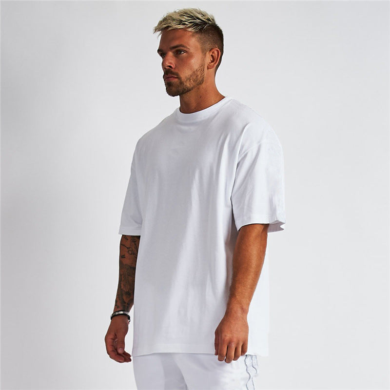 solid color short-sleeved T-shirt for men