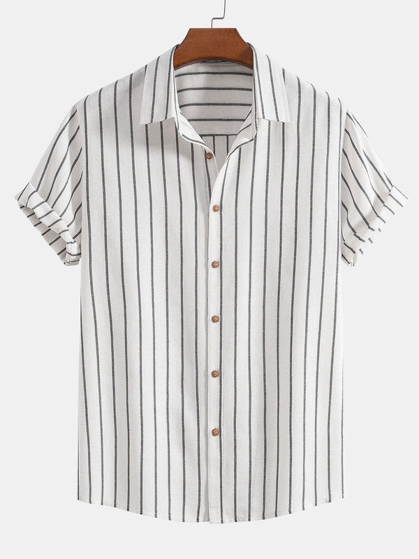 Men's Short-sleeved solid Shirt