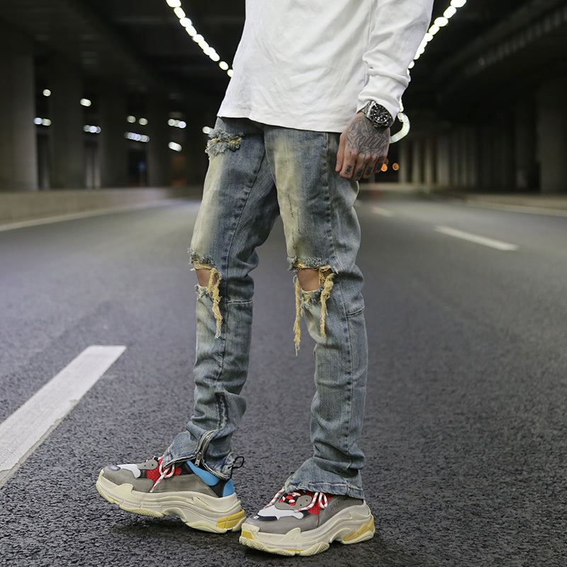 Slim Fit Distressed jeans men