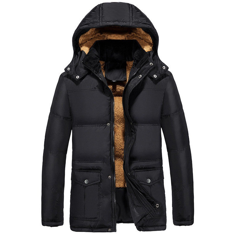 velvet padded jacket men