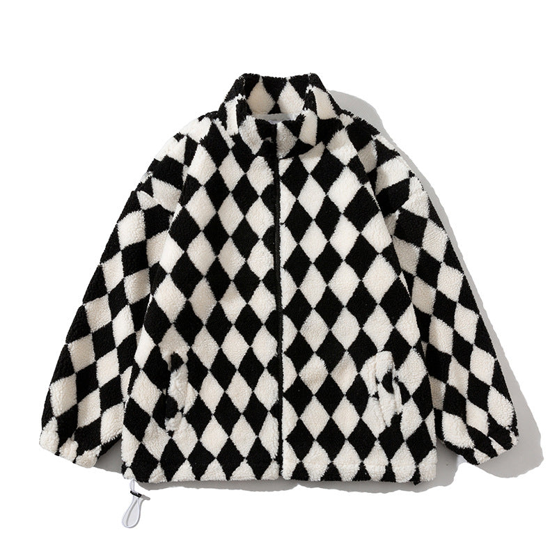 Rhombus fashionable Jacket Men