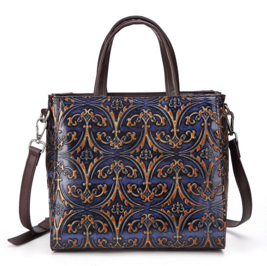 Retro-Embossed Handbag