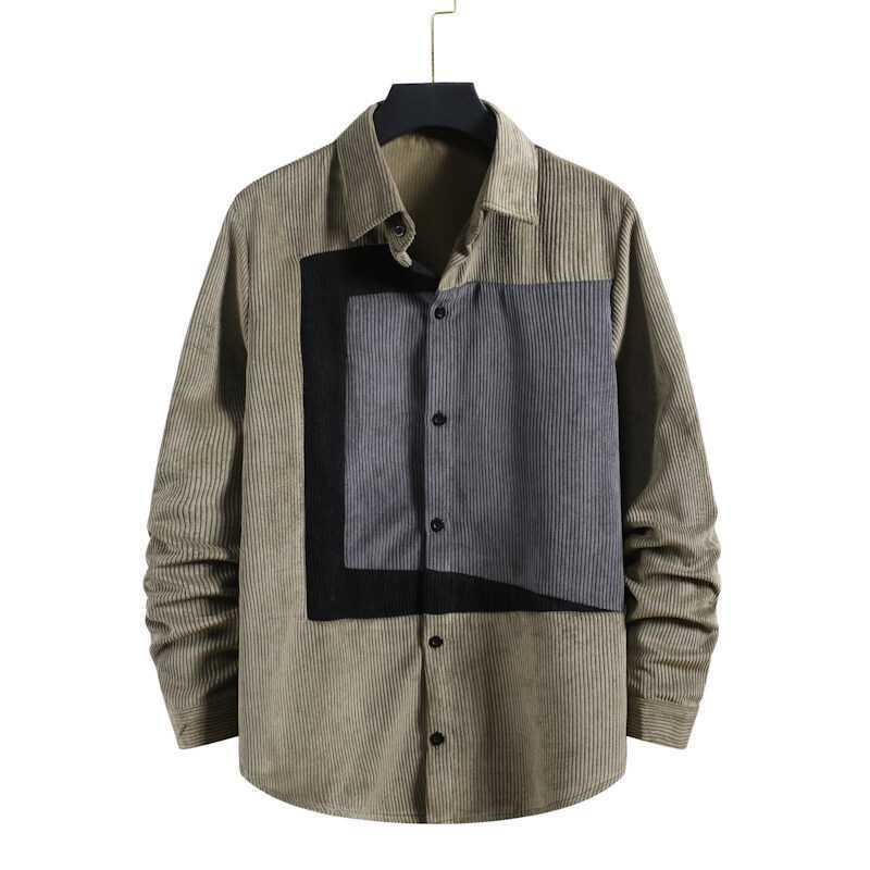 Men's Corduroy Long-sleeved Shirt