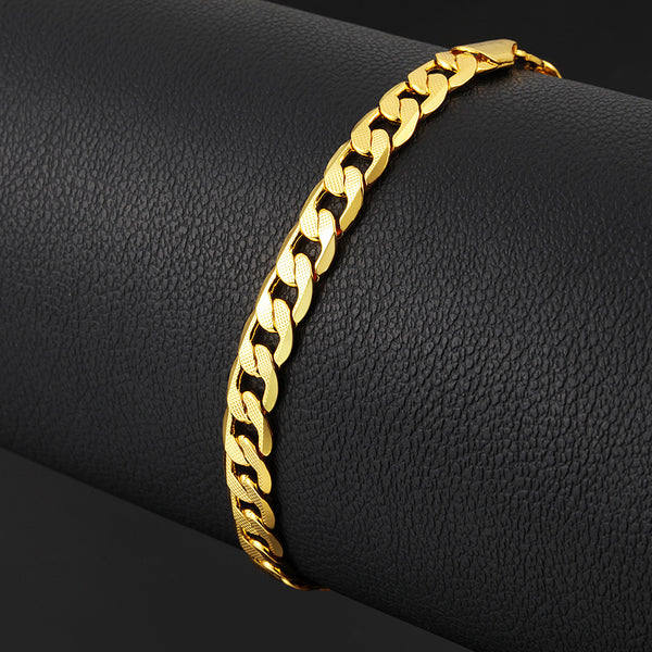 men's gold-plated bracelet