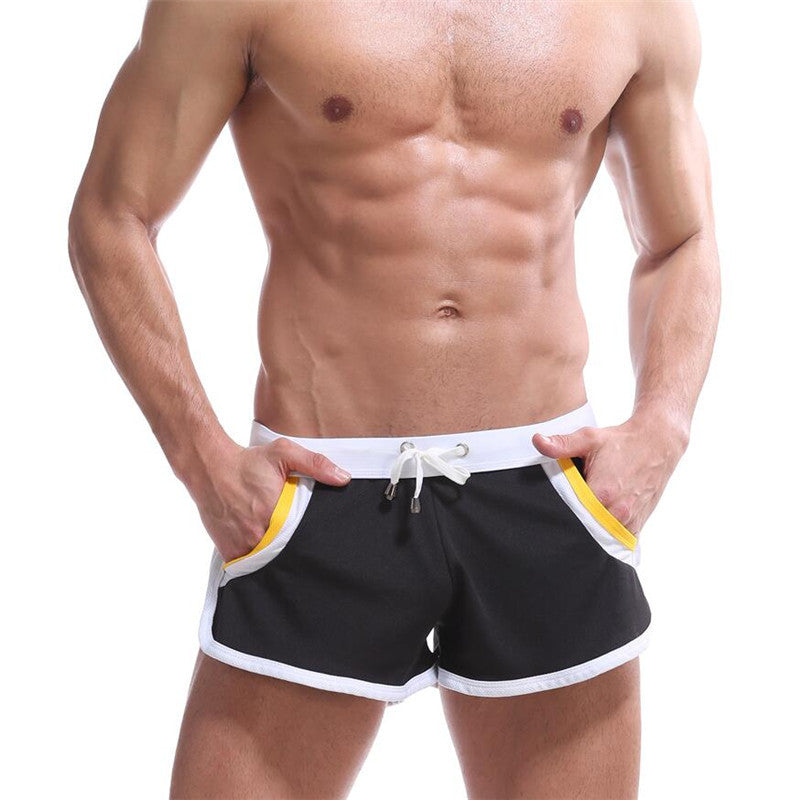 Pantalones cortos deportivos de secado rápido para hombre finos de verano 