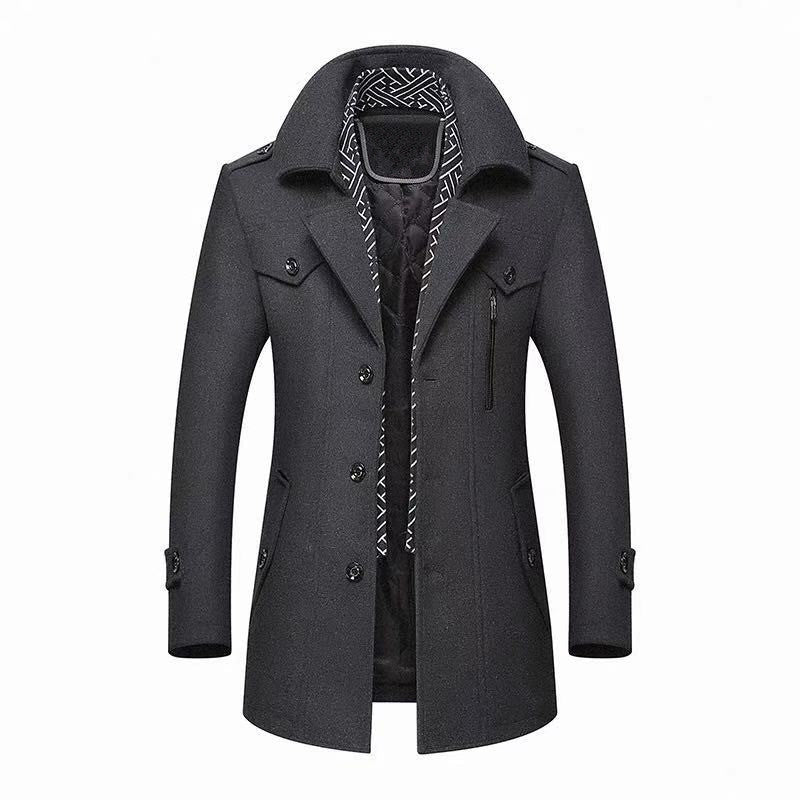 Men's woolen coat