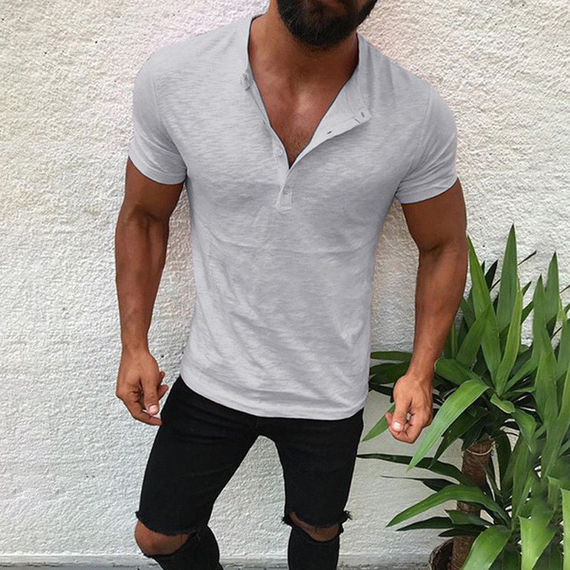 Solid Color Men's T-shirt