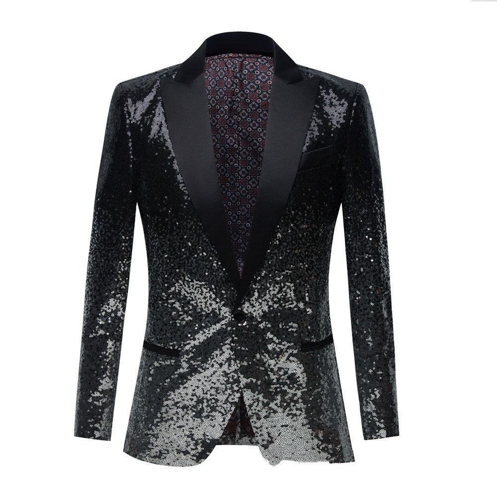 Men's Gradual Change Sequin Host suit