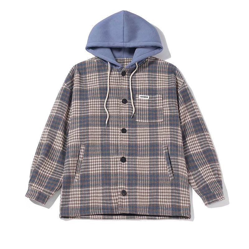 Men's Trendy Loose Plaid Retro Jacket