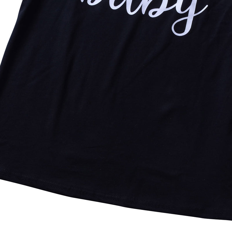 Summer Casual Letter Printed T-shirt