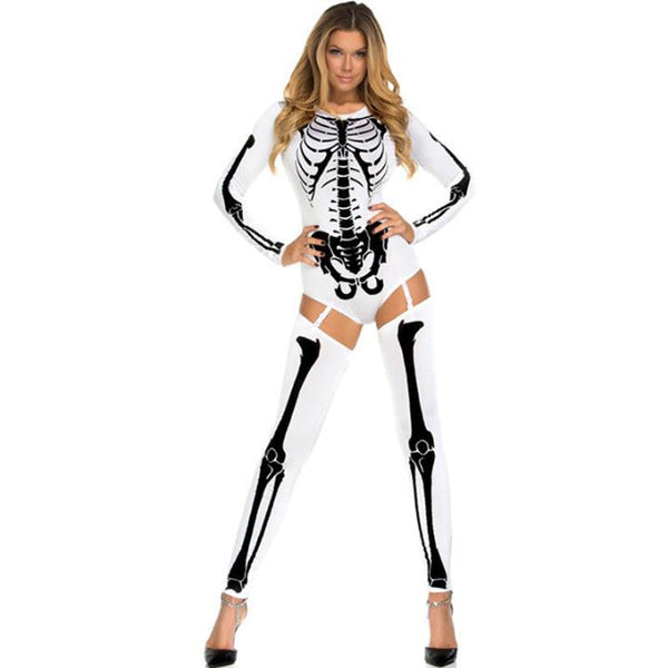 Halloween Cosplay Costume Skull Zombie Uniform for women