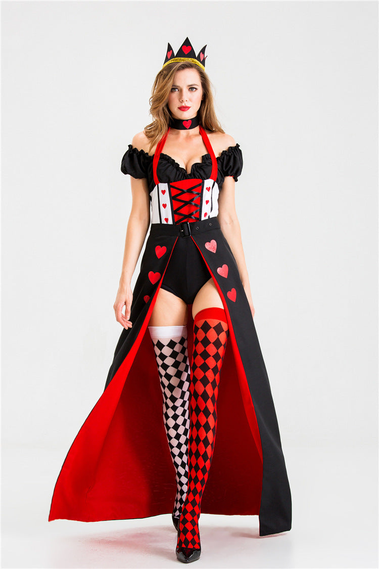 Queen Of Hearts Queen Uniform Halloween Costume