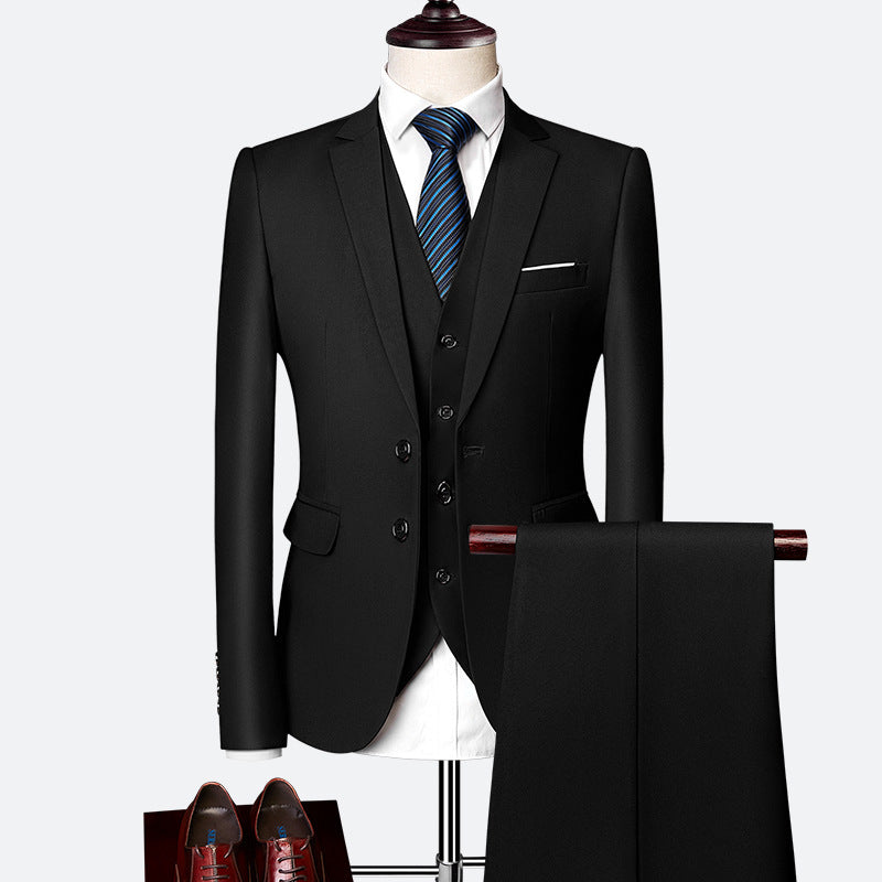 Men's professional three-piece business suit