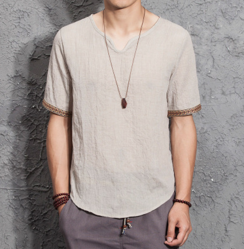 Linen Breathable Cotton T-shirt