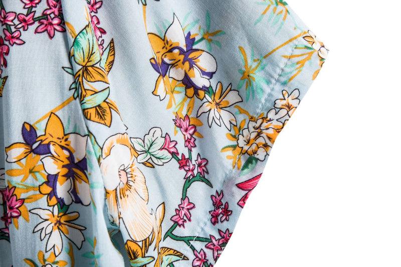 Flower Short Sleeve Lapel Shirt